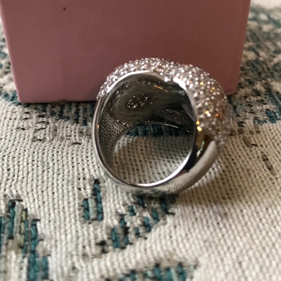 Bubble Heart Statement Ring - approx. size 7 - Picture 2 of 11